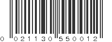 UPC 021130550012