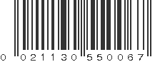 UPC 021130550067