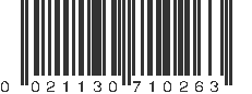 UPC 021130710263