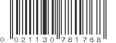 UPC 021130781768