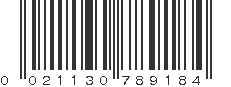 UPC 021130789184