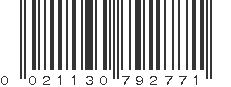 UPC 021130792771