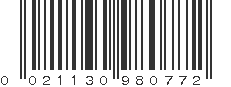 UPC 021130980772