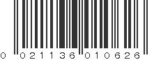 UPC 021136010626