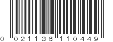 UPC 021136110449