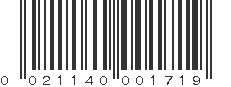 UPC 021140001719