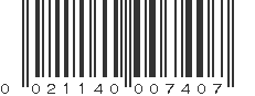 UPC 021140007407