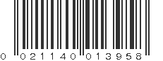 UPC 021140013958