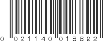 UPC 021140018892