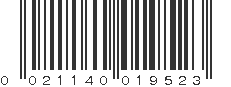 UPC 021140019523