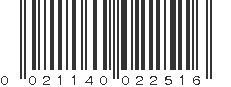 UPC 021140022516