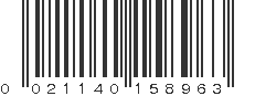 UPC 021140158963