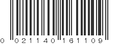 UPC 021140161109