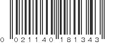 UPC 021140181343