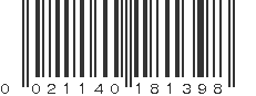 UPC 021140181398