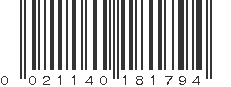 UPC 021140181794