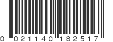 UPC 021140182517