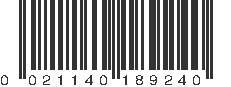 UPC 021140189240