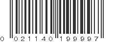 UPC 021140199997