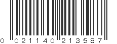 UPC 021140213587