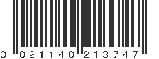 UPC 021140213747