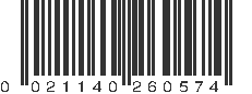 UPC 021140260574