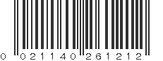 UPC 021140261212