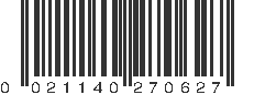 UPC 021140270627