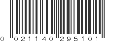 UPC 021140295101