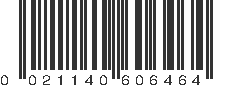 UPC 021140606464