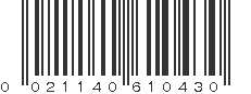 UPC 021140610430