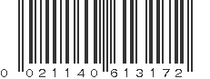 UPC 021140613172