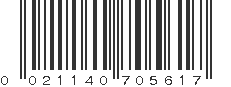 UPC 021140705617