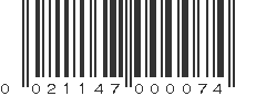 UPC 021147000074