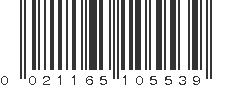 UPC 021165105539