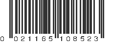 UPC 021165108523