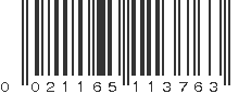 UPC 021165113763