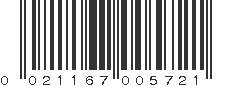 UPC 021167005721