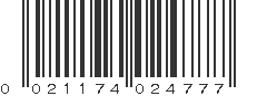 UPC 021174024777