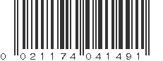 UPC 021174041491