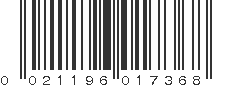 UPC 021196017368