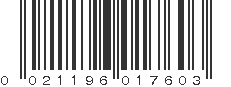 UPC 021196017603