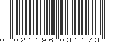 UPC 021196031173