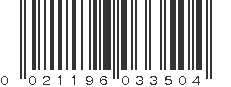 UPC 021196033504