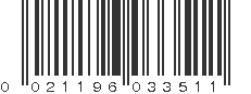 UPC 021196033511