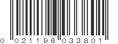 UPC 021196033801