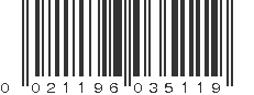 UPC 021196035119