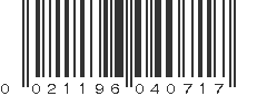 UPC 021196040717