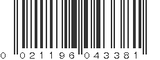 UPC 021196043381