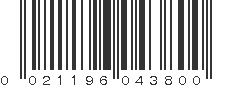 UPC 021196043800